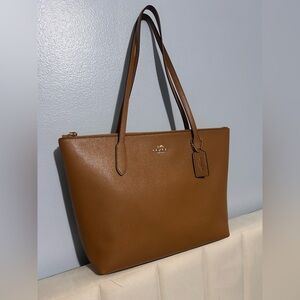 Coach Brown Leather Tote Bag